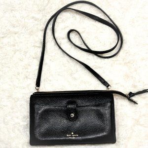 Kate Spade Black Leather Crossbody Purse
